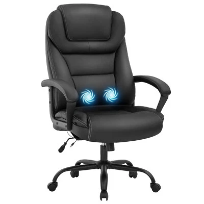 FDW Big and Tall Office Chair Desk Chair Ergonomic Task Computer Chair Pu Leather