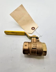 Milwaukee Valve 3/4" Full Port Lead Free Brass Ball Valve 600 WOG FNPT - Picture 1 of 5