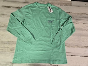 Vineyard Vines Kinder grün Golf Putter Langarm Tasche T-Shirt Größe Medium - Bild 1 von 5