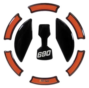 Tapa depósito pad moto styling negro naranja compatible para KTM 690 Duke - Imagen 1 de 7