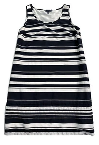 Tommy Hilfiger Blue/White stripe sleeveless Polyester Womens Dress Medium M - Picture 1 of 17