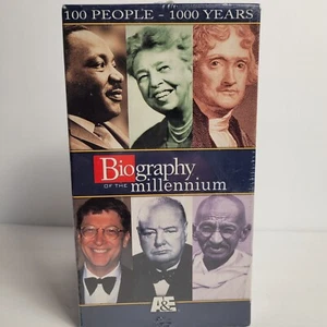New Sealed A&E Biography of the Millennium, 100 People 100 Years 4-Tapes VHS Set - Picture 1 of 6