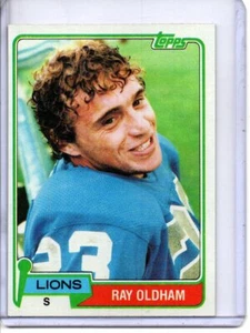 1981 TOPPS #224 RAY OLDHAM DETROIT LIONS - Imagen 1 de 2
