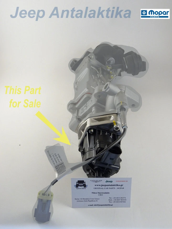 Válvula Egr Jeep Grand Cherokee 3.0crd 2014-2018 OEM Mopar 68239570AE Foto 1 de 4