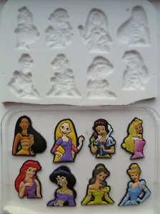 DISNEY PRINCESS SET SILIKONFORM FÜR TORTENAUFLEGER, SCHOKOLADE, TON ETC. - Bild 1 von 2