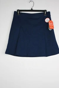 Girl's Wonder Nation School Uniform Stretch Ponte Knit Scooter Skirt 16 Blue - Picture 1 of 4