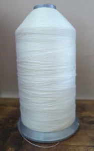 WHITE NYLON UPHOLSTERY THREAD 16OZ Coats Tristar Industrial Spool Bonded NEW - Picture 1 of 2