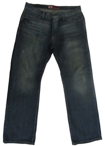 X2 Quality 100% cotton blue denim cowboy jeans M11 slim low-rise boot cut 34X32 - Picture 1 of 16