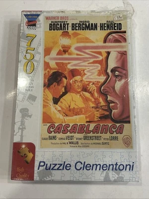 RARE SEALED Puzzle Clementoni Cinema Collection Casablanca 30709 750 Pcs Movies - Image 1 of 4