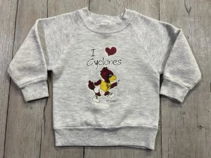 Vintage Iowa State I Love Cyclones Crewneck Sweatshirt Children’s Size 4-5 - Picture 1 of 5
