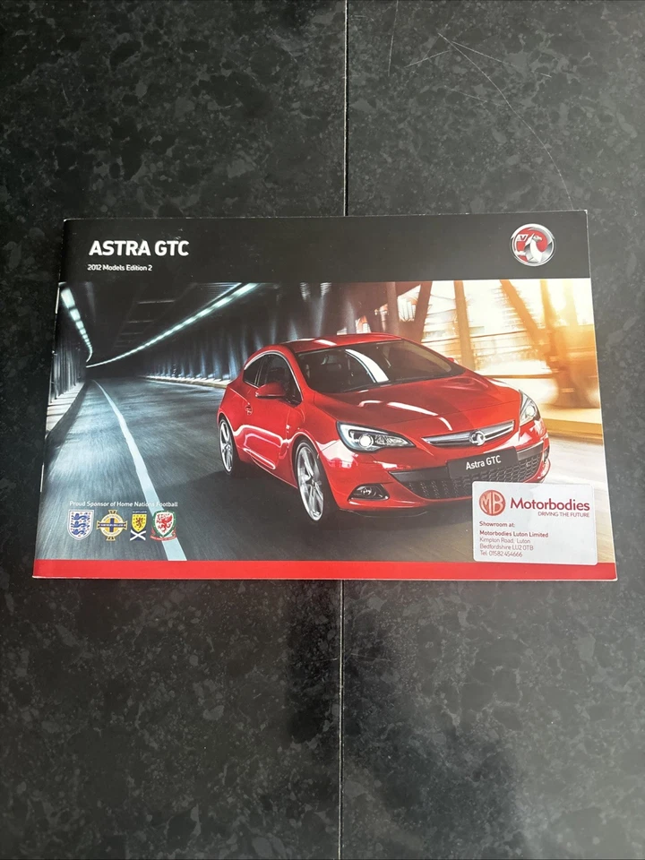 Vauxhall Astra GTC Brochure 2012 - UK Sales Brochure - GTC, VVT Turbo, CDTi - Image 1 of 4