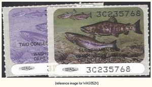 HALFPRICEFISH Washington Salmon Stamp Cplt. Set 1993 $3Res,2Day - Picture 1 of 1