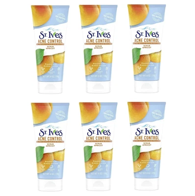 6pk. - St. Ives Acne Control Oil Free Apricot Scrub - 6 oz - EXP 6/22 - Image 1 of 4