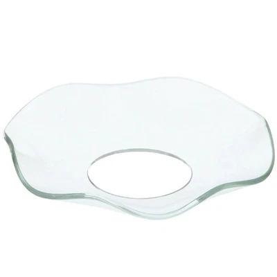 Candelabros, Caja de 12, Vidrio Acanalado Transparente Foto 1 de 4