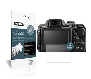2x Protector de Pantalla para Nikon Coolpix B600 Vidrio Flexible Mate - Picture 1 of 8