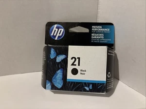 Original HP 21 schwarze Tintenpatrone Ablaufdatum 06/19 - neu in versiegelter Verpackung C9351 - Bild 1 von 6