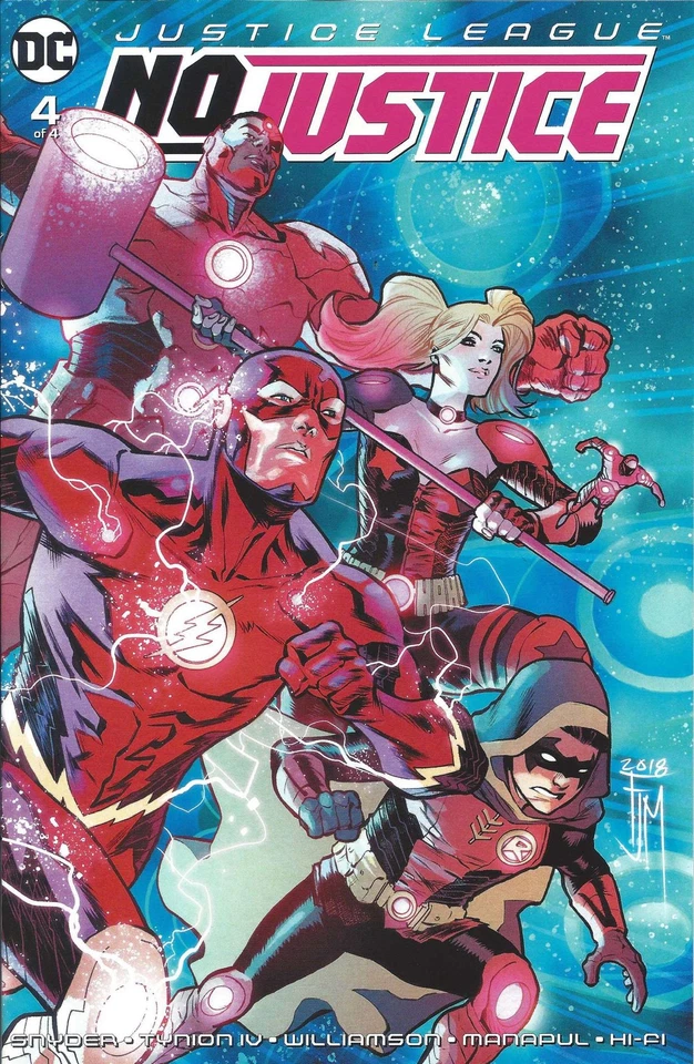 Justice League: No Justice #4 VF/NM; DC | Scott Snyder James Tynion - w/Bag+Boar - Image 1 of 1