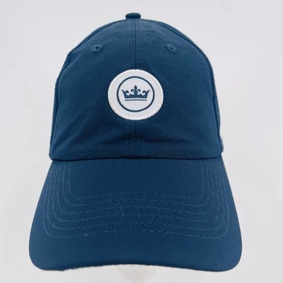Gorra de golf Peter Millar para hombre azul marino bordada corona logotipo ajustable OSFA Foto 1 de 4