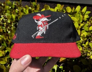 Vintage UNLV Rebels Blockhead Hat Snapback American Needle Mens Wool 90s READ - Picture 1 of 17