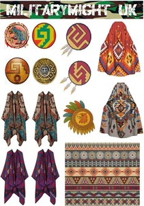 3.75 FIGURE /1 18- 1 16 SCALE AZTEC SHIELDS WARRIOR  CLOTHES DIORAMA DECAL - Picture 1 of 4