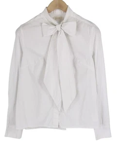 SUISTUDIO Campbell Women`s Shirt UK14 White Self Tie Detail Buttoned Collared - Picture 1 of 10