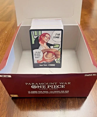 One Piece Paramount War OP-02 Complete English Set 122 Cards - Image 1 of 3