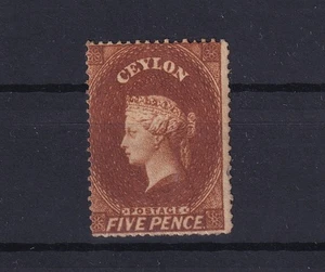 Ceylon QV 5 Pence Brown SG53 MH BP15506 - Picture 1 of 1