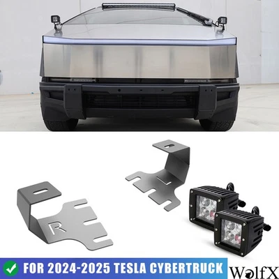 For 2024-2025 Tesla Cybertruck LED Light Pod Hood Ditch A-Pillar w/LED Lights - Imagem 1 de 4