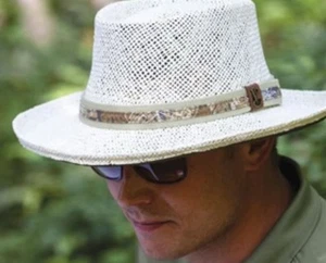 Scala Pro Series Men's Raffia Golf Gambler Hat L/XL - Picture 1 of 9