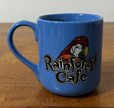 Taza Rainforest Café Parrot 1999 19 oz té café azul Foto 1 de 4