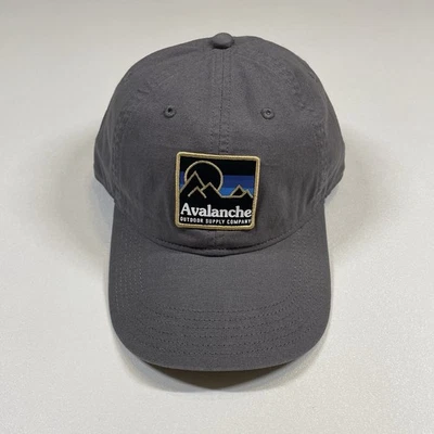 Gorra Avalanche Outdoor Supply Company para hombre gris montañas con tirantes Foto 1 de 4