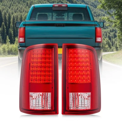 Pair Red LED Tail Lights For 2009-2018 Dodge Ram 1500 2500 3500 Brake Lamps Foto 1 de 4