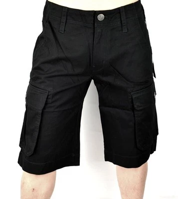 True Religion Men's Black Cargo Shorts - 104821 - Image 1 of 4