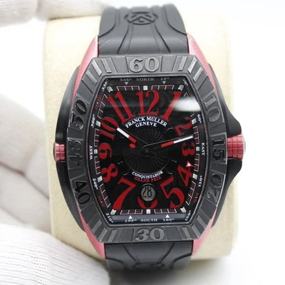 Reloj Franck Muller Conquistador Grand Prix Titanio Esfera Negra 8900 SC DT GPG Foto 1 de 4