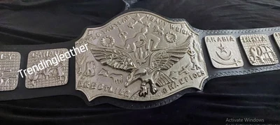 Old School World Tag Team Championship Belt Adult Size Replica - Image 1 of 4