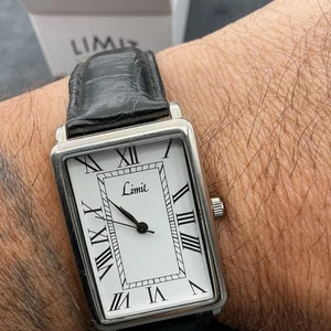 Brand New Limit 5235 Men’s Tank Watch Boxed 2yr Guarantee White Dial - Picture 1 of 10