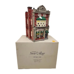 DEPT 56 Snow Village Antique Shop 1988 Original Snow House Serie 5123-3 mit Box - Bild 1 von 17
