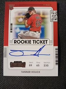 2021 TANNER HOUCK PANINI CONTENDERS AUTOGRAPHED ROOKIE TICKET AUTO CARD #107 RC - Bild 1 von 2