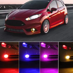 FOR FORD FIESTA MK7 ST SMD Fog Light LED Bulbs Red White Blue 12V UPGRADE x2 - Picture 1 of 16