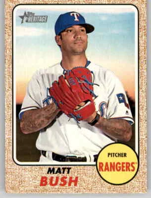 2017 Heritage Matt Bush MLB Base Card PWE Rangers #699 - Image 1 of 2