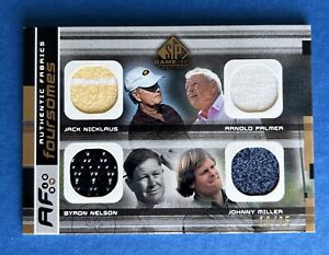 JACK NICKLAUS ARNOLD PALMER BYRON NELSON 2003 Authentic Fabrics FOURSOME /25