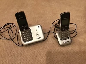 VTech Cordless Phone CS6419-2 Dual Handsets 1.9 GHz Single Line - Zdjęcie 1 z 6