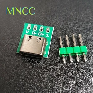 Type C USB 2.0 16 Pin to 4 Pin DIP PCB Breakout Board 5V Power Supply Module - Picture 1 of 9