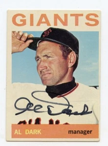 AL DARK Signed 1964 Topps High #529 Giants Guaranteed Authentic KOA - Bild 1 von 1