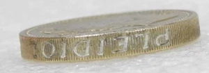 1985 UK ONE POUND Leek Wales Emblem Royal DECUS ET TUTAMEN UPSIDE DOWN EDGE Coin - Picture 1 of 4