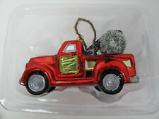 *Vintage Extra Extra Merry christmas Jeep Vehicle with Christmas Tree Ornament