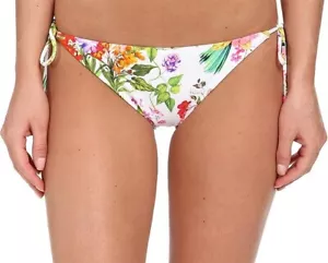 NWTs Shoshanna women's white multi floral bikini swimwear bottoms - Size Large - Picture 1 of 2