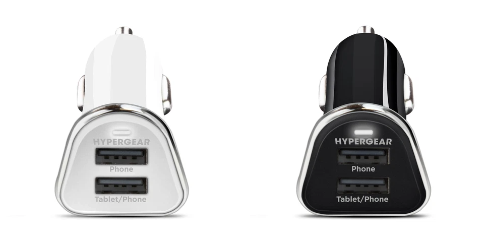 HyperGear高功率双USB 3.4A车载充电器同时充电2台设备 — 第 1/1 张图片