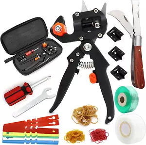 Garden Grafting Tool Kit 2in1 Garden Pruning w/ Blades & Tape Fruit Tree Graft - Picture 1 of 13