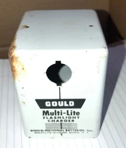 Gould Battery Charger Box TIN Advertising Vintage - Picture 1 of 7